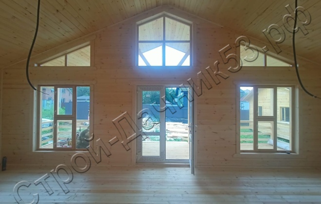 4 Каркасно-щитовой дом Д-40, 13х11м, 126 М², Московская область, Истринский район, село Рождествено. (15)